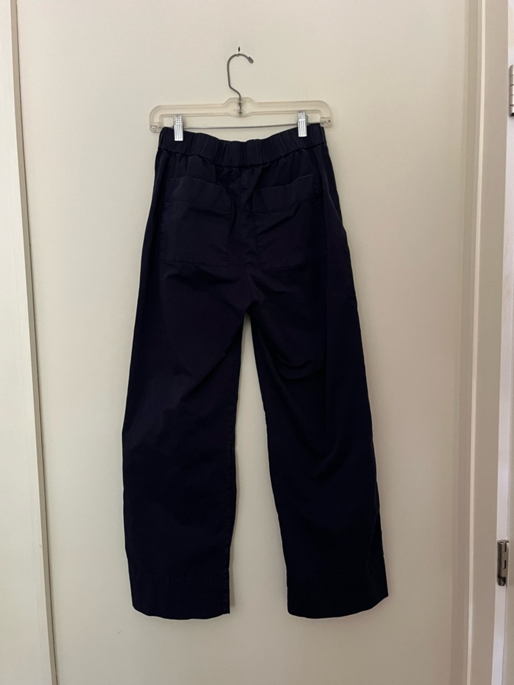 Everlane Organic Cotton Navy Blue Pull-On Relaxed Fit Pants M - Picture 7 of 9